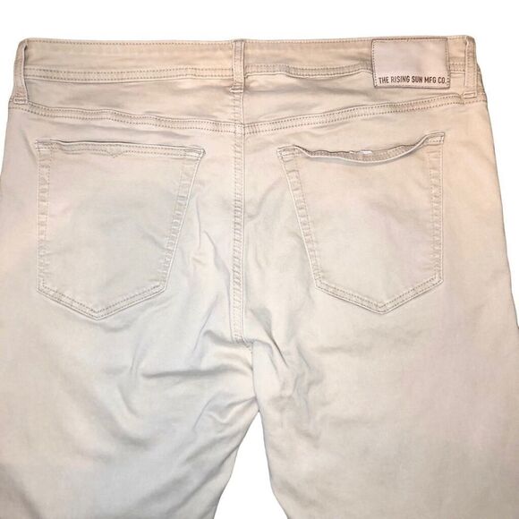 The Rising Sun Mfg Co Slim Fit Jeans in Cream Men’s 38 - Picture 5 of 12